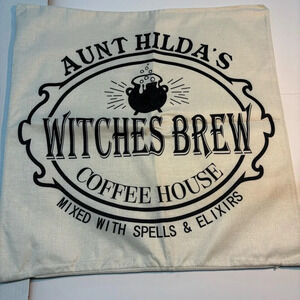 NEW 23”x23” pillow cover Halloween Witches Brew